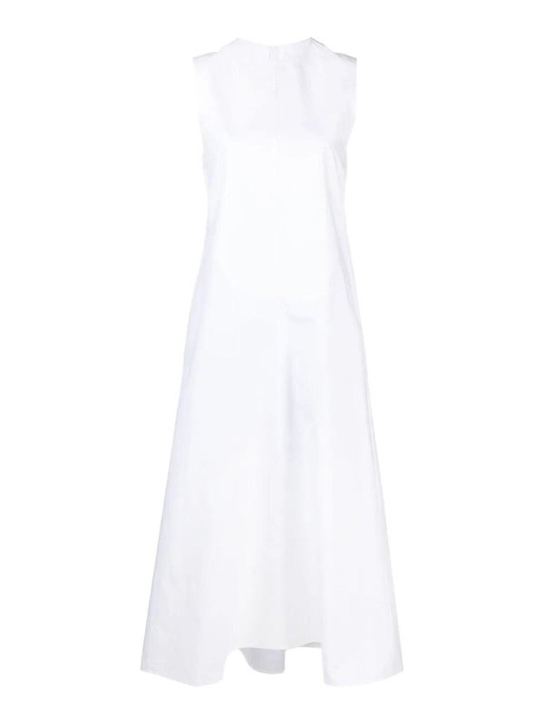 JIL SANDER: ニーレングスドレス - 膝丈ドレス - ベージュ