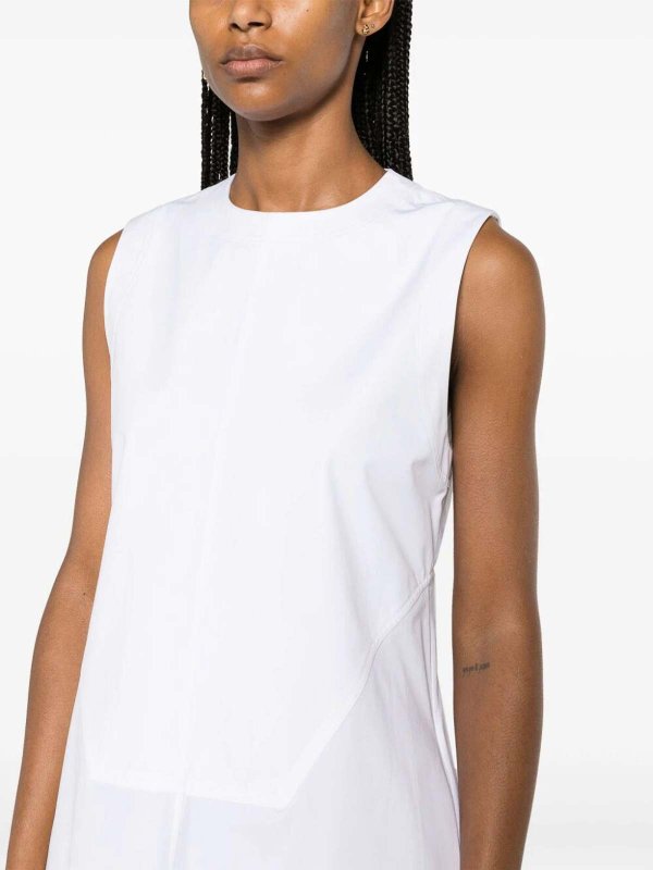 膝丈ドレス - ベージュ shop online: JIL SANDER