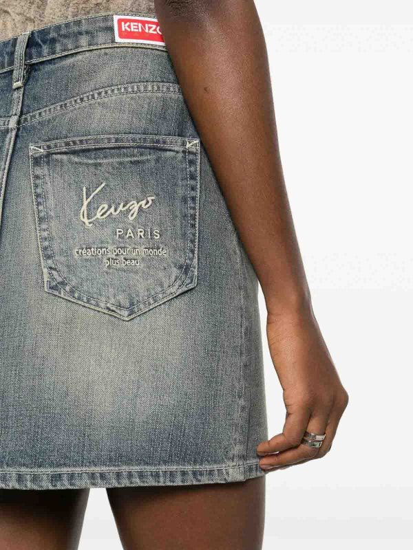 KENZO buy online Minifalda - Azul