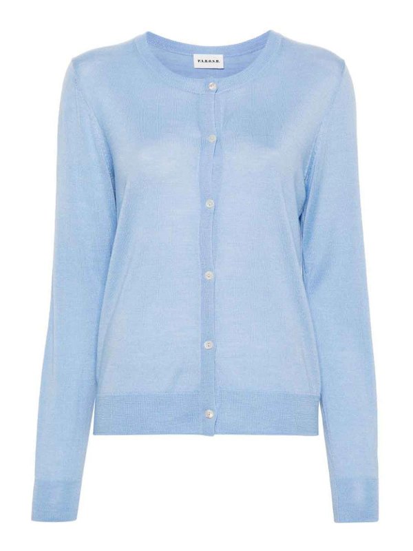 P.A.R.O.S.H.: cardigans - Light blue Cardigan