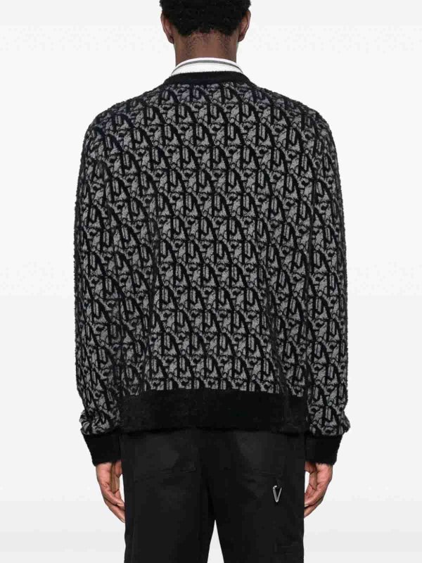 The Best Shops Palm Angels: crew necks - Monogram Crew-Neck Sweater