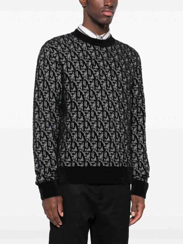 Monogram Crew-Neck Sweater shop online: Palm Angels