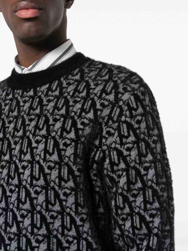Palm Angels buy online Monogram Crew-Neck Sweater