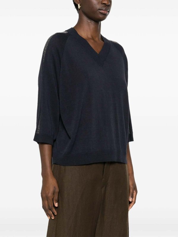 PESERICO buy online クルーネック - ブルー