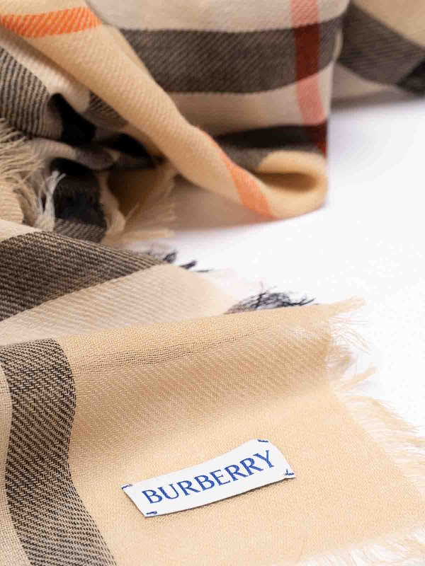 BURBERRY: Bufandas y pañuelos online - Bufanda - Beis