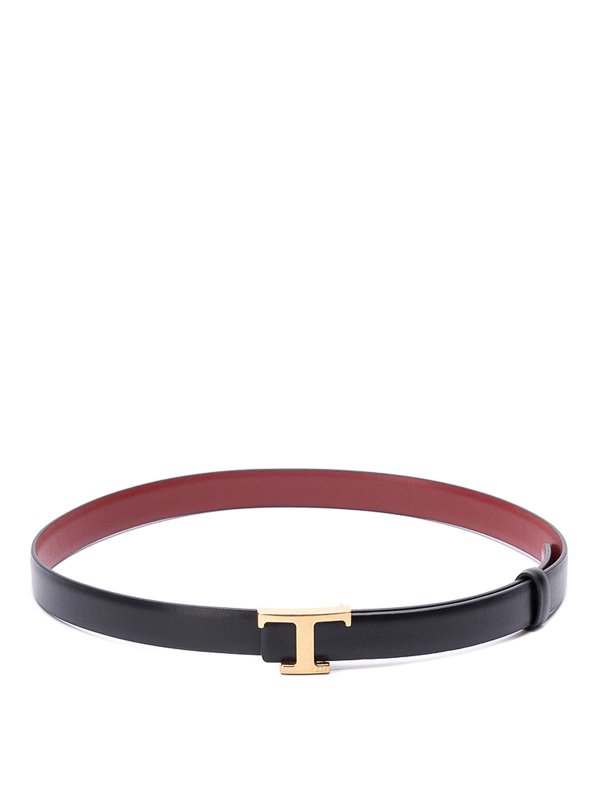 Tod's T Logo Belt - Black - Women | XCWTSB30100RBR6O77