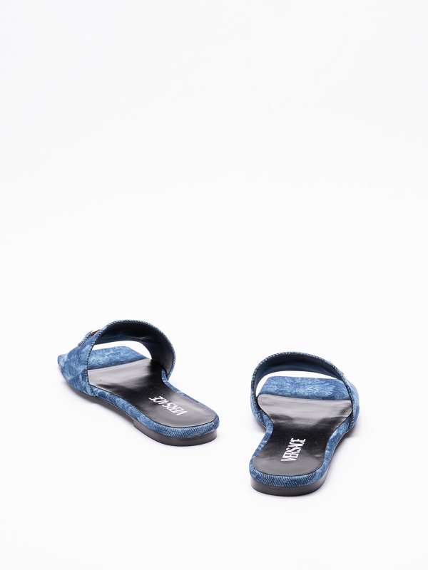 The Best Shops VERSACE: sandals - Denim sandals