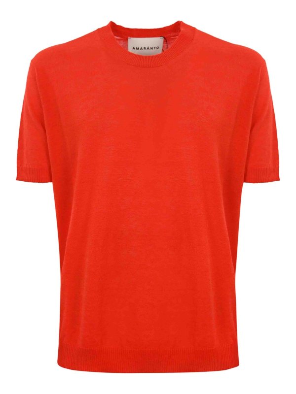 AMARANTO: T-shirts - T-Shirt - Rouge Clair