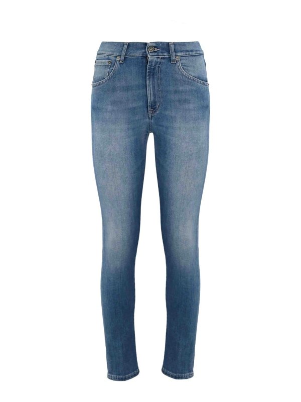 DONDUP: スキニージーンズ - スキニージーンズ - ダークウォッシュ