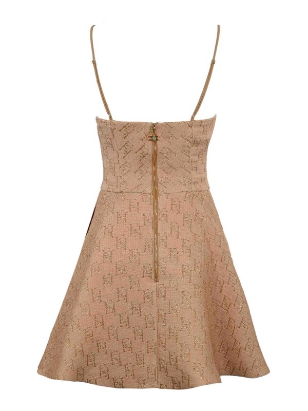 ELISABETTA FRANCHI: ショートドレス online - ショートドレス - ベージュ