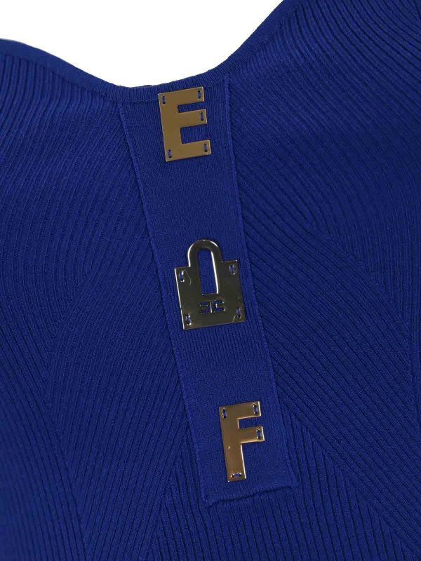 The Best Shops ELISABETTA FRANCHI: ニーレングスドレス - 膝丈ドレス - ブルー