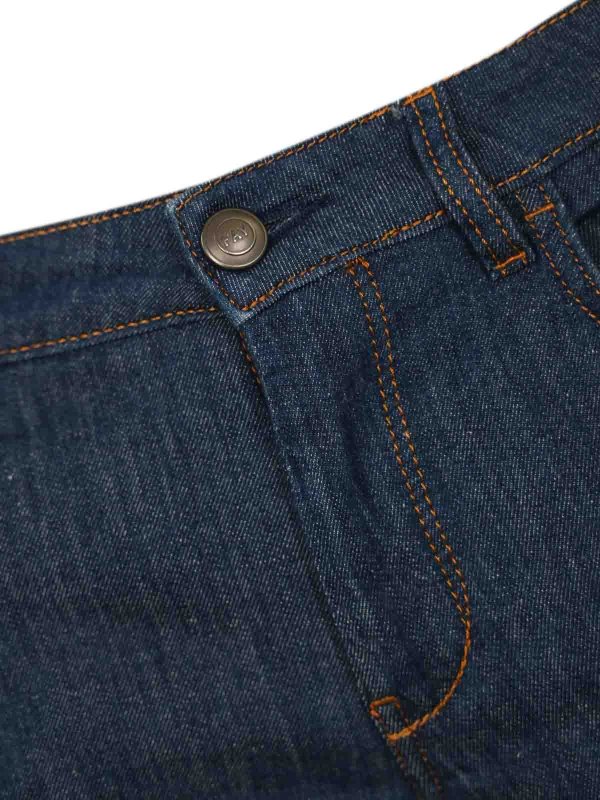 The Best Shops FAY: Jeans évasés - Jean Bootcut - Foncé Délavé