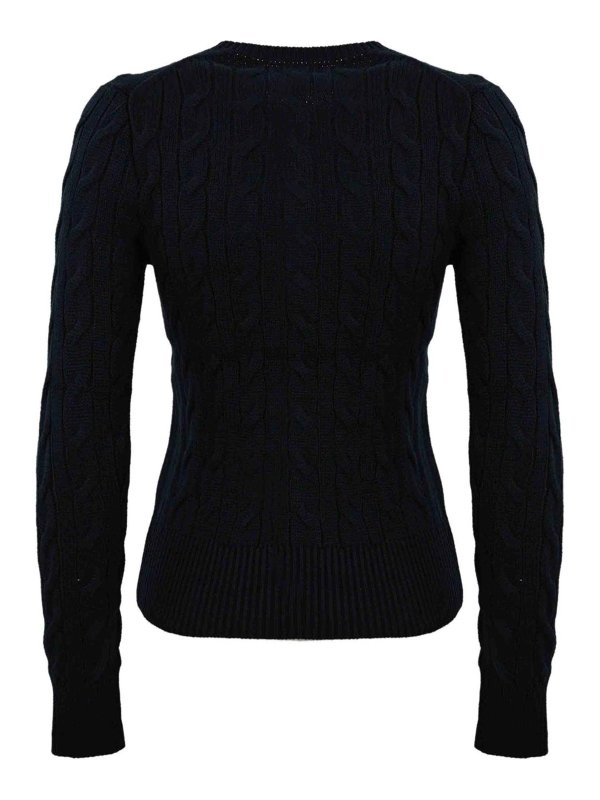 POLO RALPH LAUREN: Strickpullover mit V-Ausschnitt online - V-Pullover - Schwarz