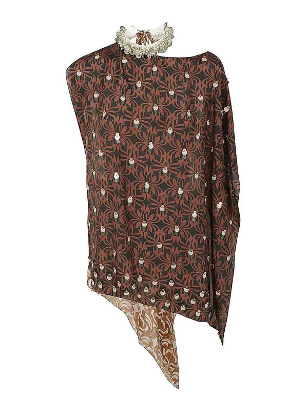 DRIES VAN NOTEN: Tops & Débardeurs - Top - Noir