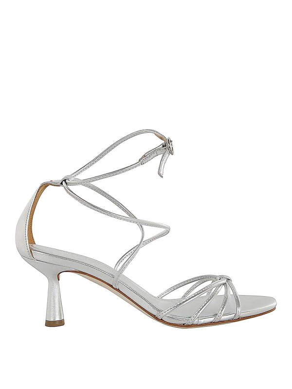 AEYDE: Sandalen - Sandalen - Silber
