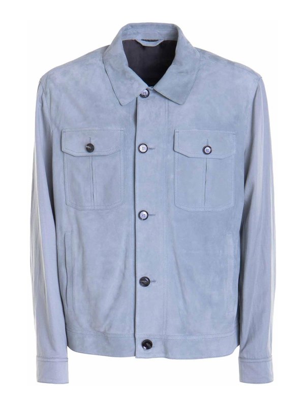 BRIONI: leather jacket - Leather Jacket