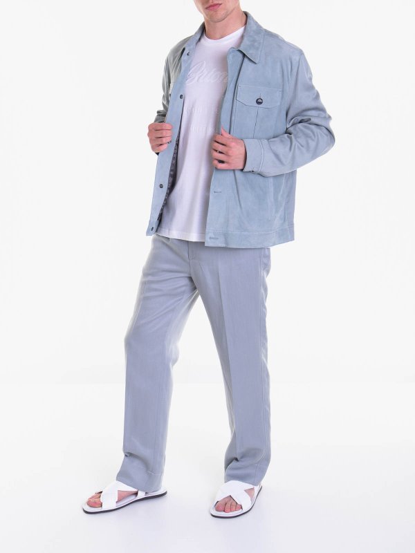 BRIONI: leather jacket online - Leather Jacket