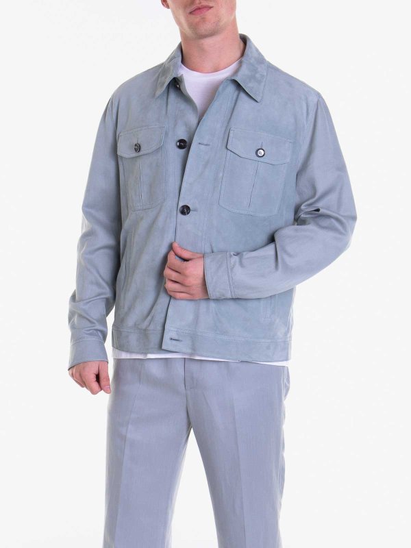 The Best Shops BRIONI: leather jacket - Leather Jacket