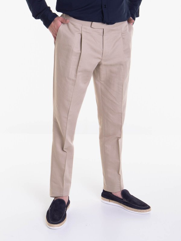 The Best Shops BRIONI: カジュアルトラウザー - カジュアルパンツ - ベージュ