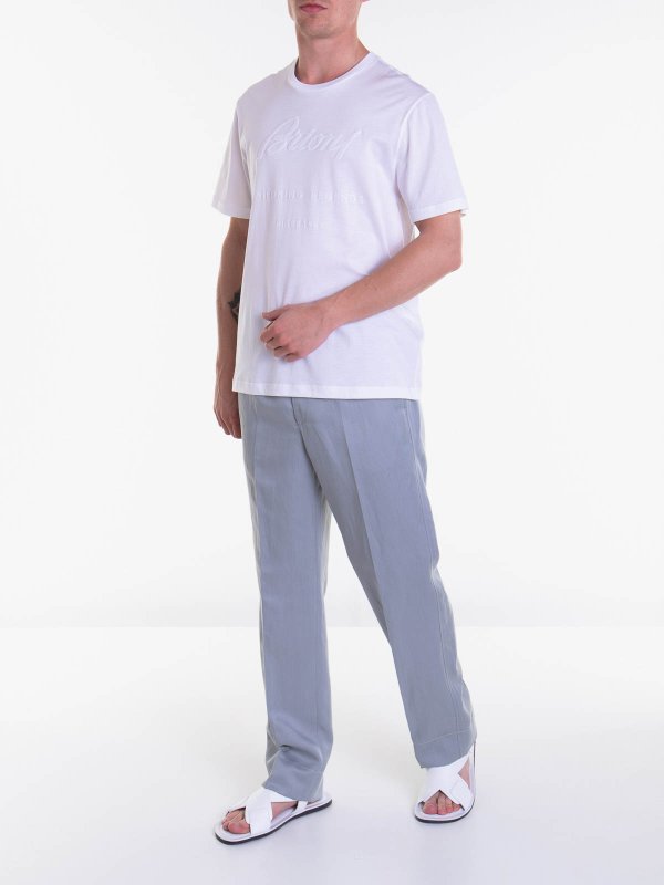 BRIONI: Camisetas online - Camiseta - Blanco