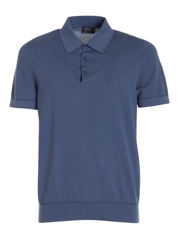 BRIONI: Polos  - Polo - Bleu Clair