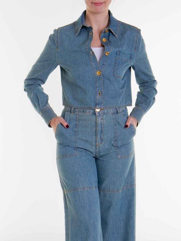 The Best Shops MOSCHINO: Hemden - Hemd - Helles Jeansblau