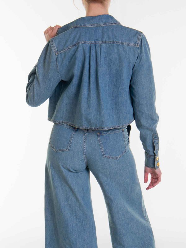 Hemd - Helles Jeansblau shop online: MOSCHINO