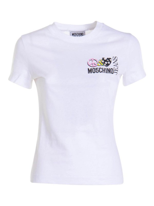 MOSCHINO: t-shirts - Logo T-Shirt