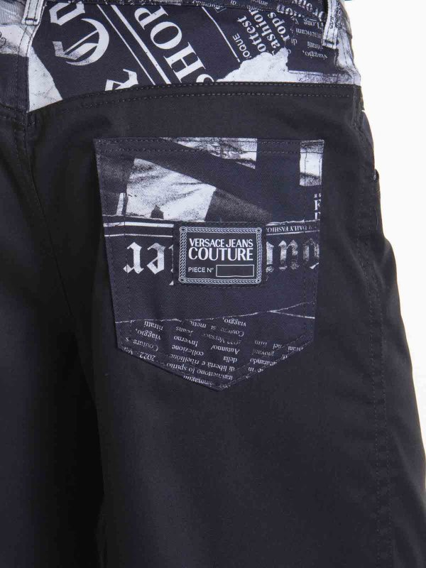 Versace Jeans Couture buy online Pantalons Décontractés - Noir