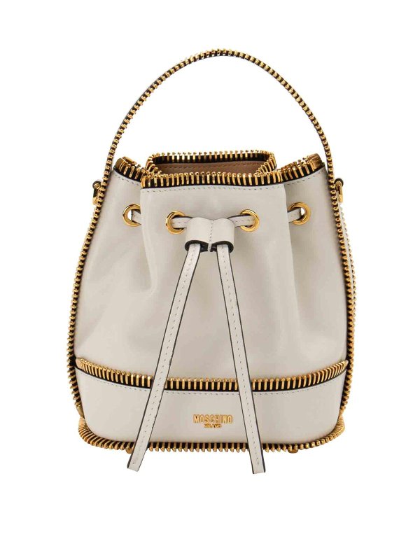 MOSCHINO: Schultertaschen - Schultertasche - Weiß