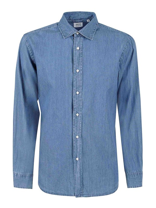 ASPESI: Hemden - Hemd - Denim
