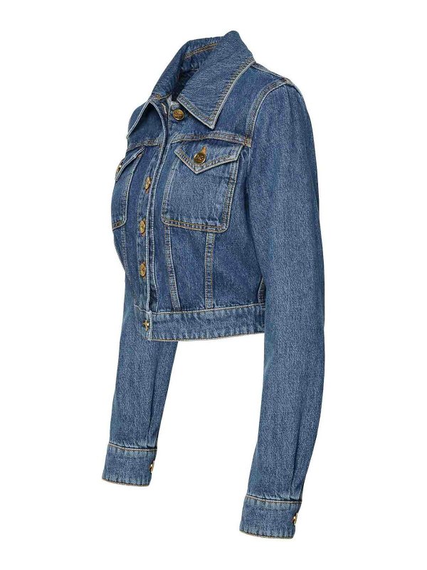 The Best Shops ETRO: casual jackets - Blue Cotton Jacket