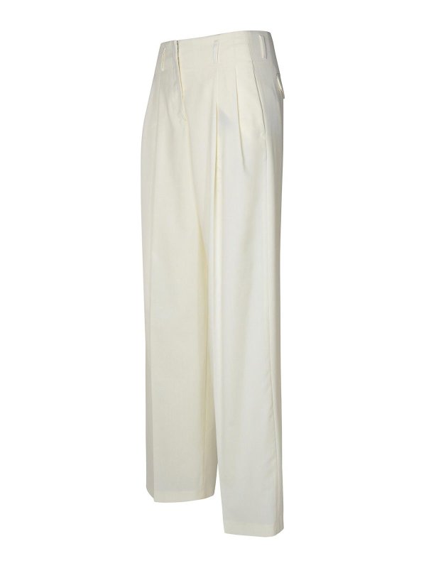 The Best Shops GOLDEN GOOSE: カジュアルトラウザー - カジュアルパンツ - 白