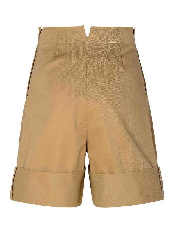 Maison Margiela: トラウザーショーツ online - ショートパンツ - ベージュ