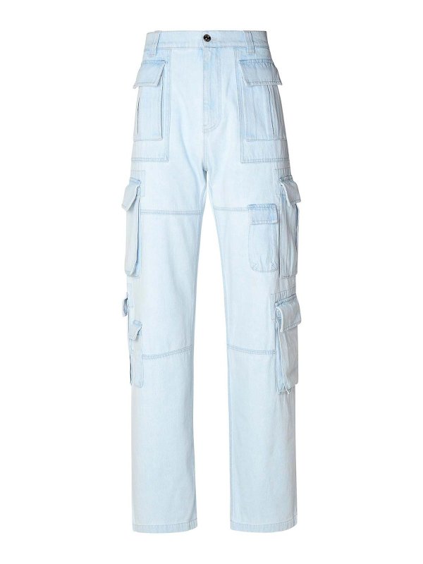 VERSACE: straight leg jeans - Jeans Cargo