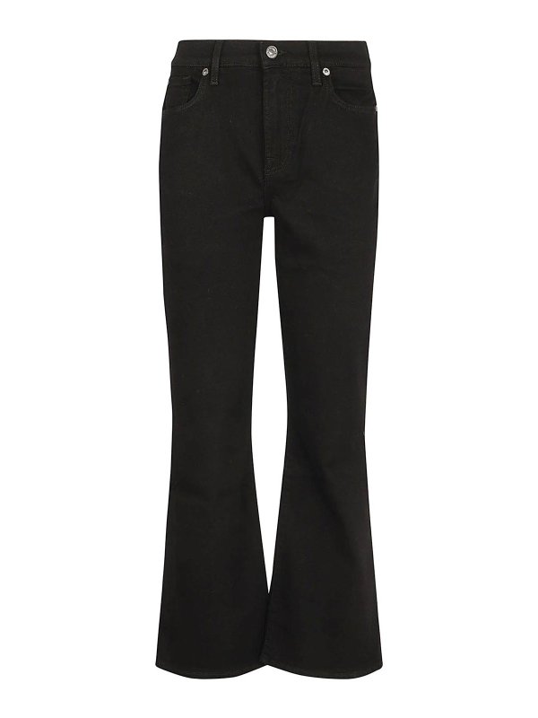 7 FOR ALL MANKIND: ブーツカットジーンズ - ブーツカットジーンズ - 黒