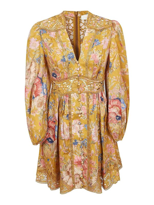 ZIMMERMANN: short dresses - August Plunge Mini Dress