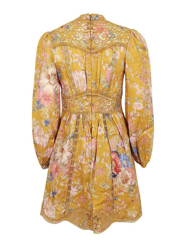 ZIMMERMANN: short dresses online - August Plunge Mini Dress