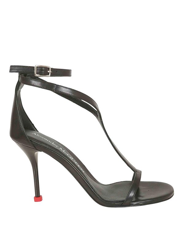 ALEXANDER MCQUEEN: サンダル - サンダル - 黒