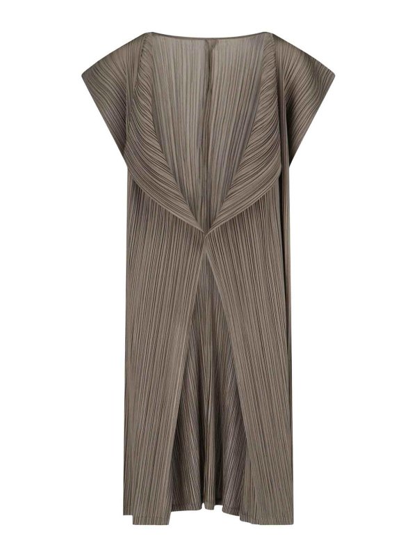 PLEATS PLEASE ISSEY MIYAKE: ニーレングスドレス - 膝丈ドレス - 緑