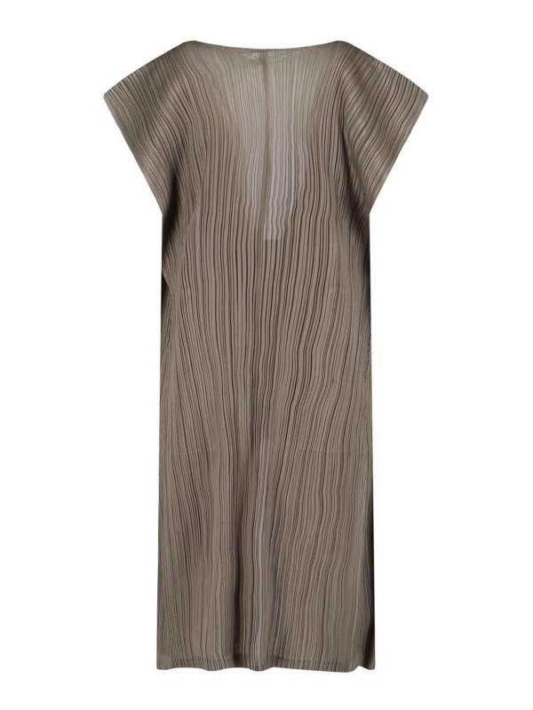PLEATS PLEASE ISSEY MIYAKE: ニーレングスドレス online - 膝丈ドレス - 緑