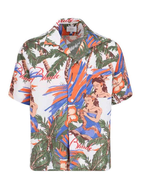 RHUDE: shirts - Linen Shirt