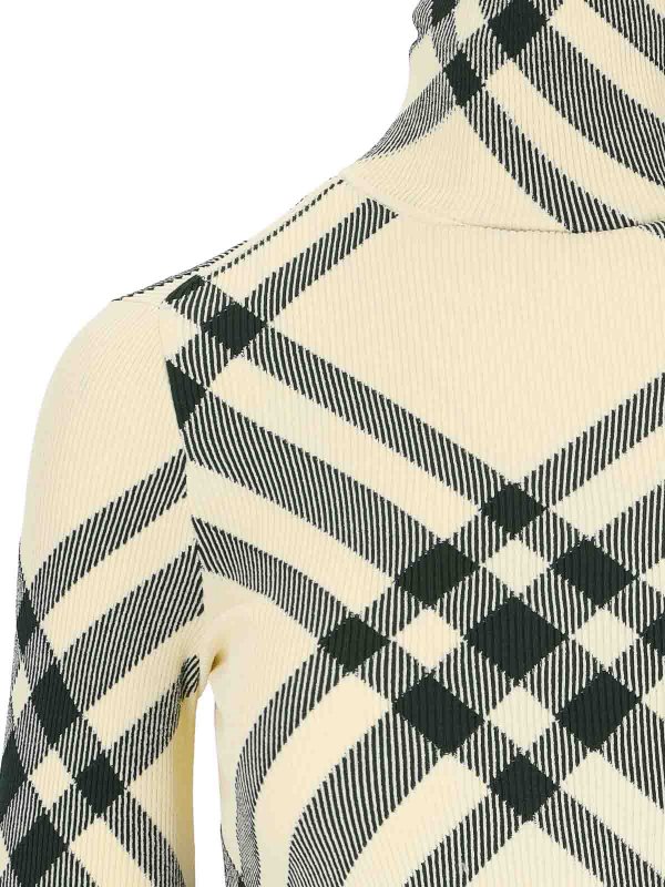 The Best Shops BURBERRY: Turtlenecks & Polo necks - check turtleneck pullover