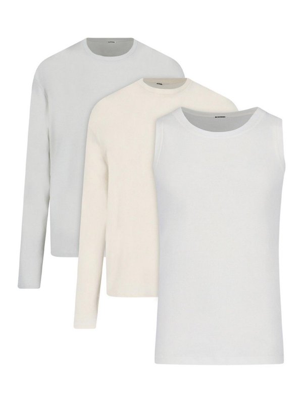 JIL SANDER: Camisetas - Camiseta - Blanco