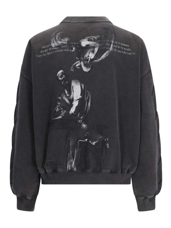 OFF-WHITE: Sweatshirts & Sweaters online - Logo Crew Neck Sweatshirt