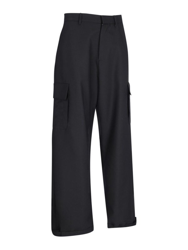 The Best Shops OFF-WHITE: カジュアルトラウザー - カジュアルパンツ - 黒