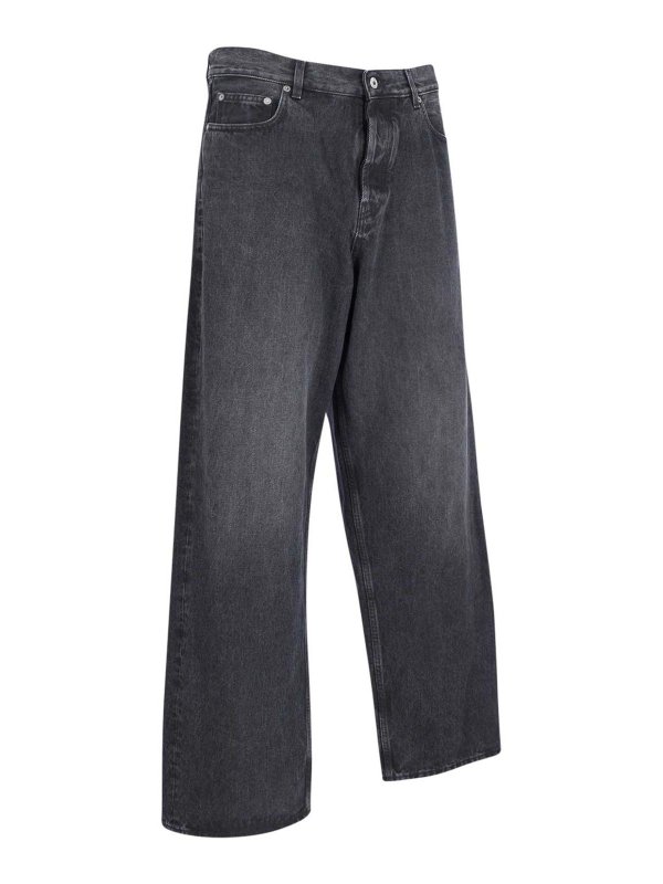 The Best Shops OFF-WHITE: ブーツカットジーンズ - ブーツカットジーンズ - 黒