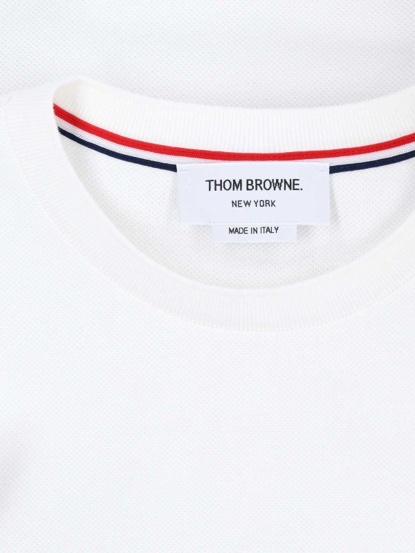 The Best Shops THOM BROWNE: T-shirts - T-Shirt - Weiß