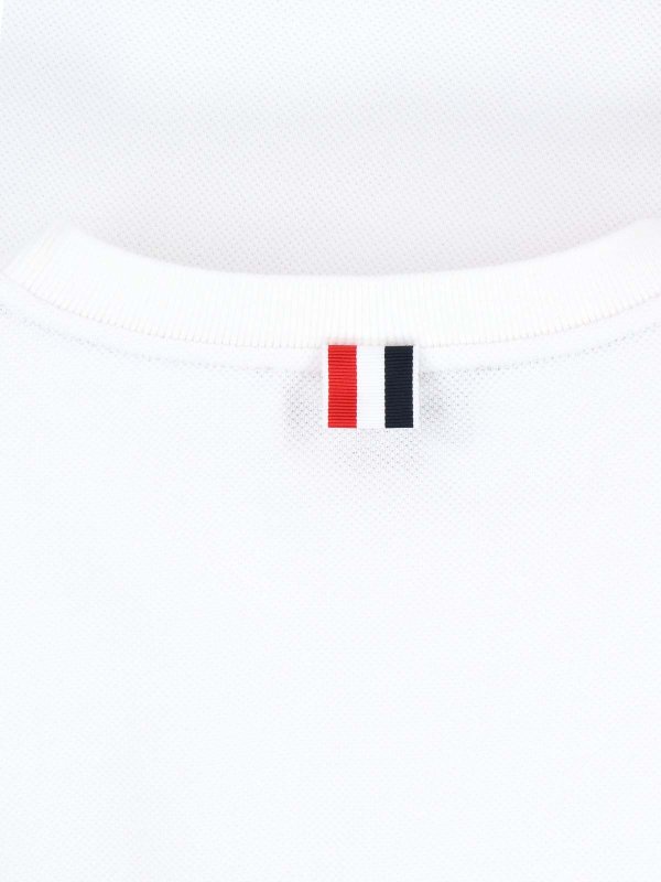 Thom Browne Logo T-Shirt - White - Men | MJS123A00050100