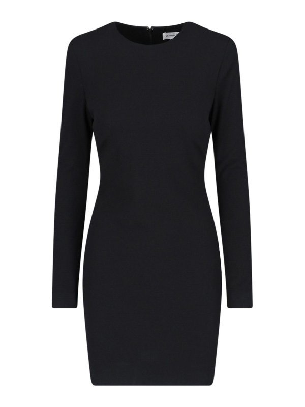 VICTORIA BECKHAM: ニーレングスドレス - 膝丈ドレス - 黒